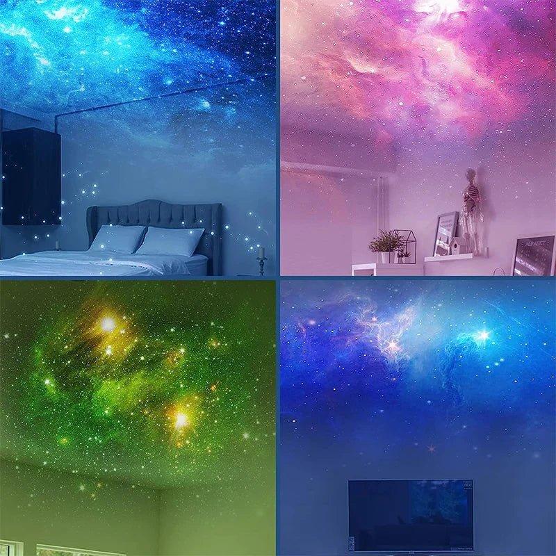 Astronauta luz de projeção galáxia projetor led night light céu estrelado atmosfera luz decoração desktop quarto casa - Rondeza